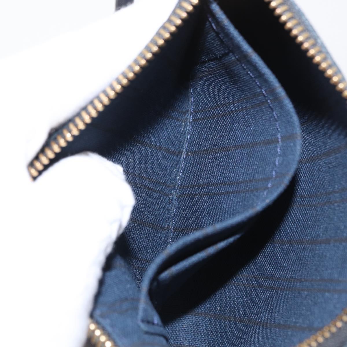 LOUIS VUITTON Monogram Empreinte Citadine PM Accessory Pouch Black Auth 156669V