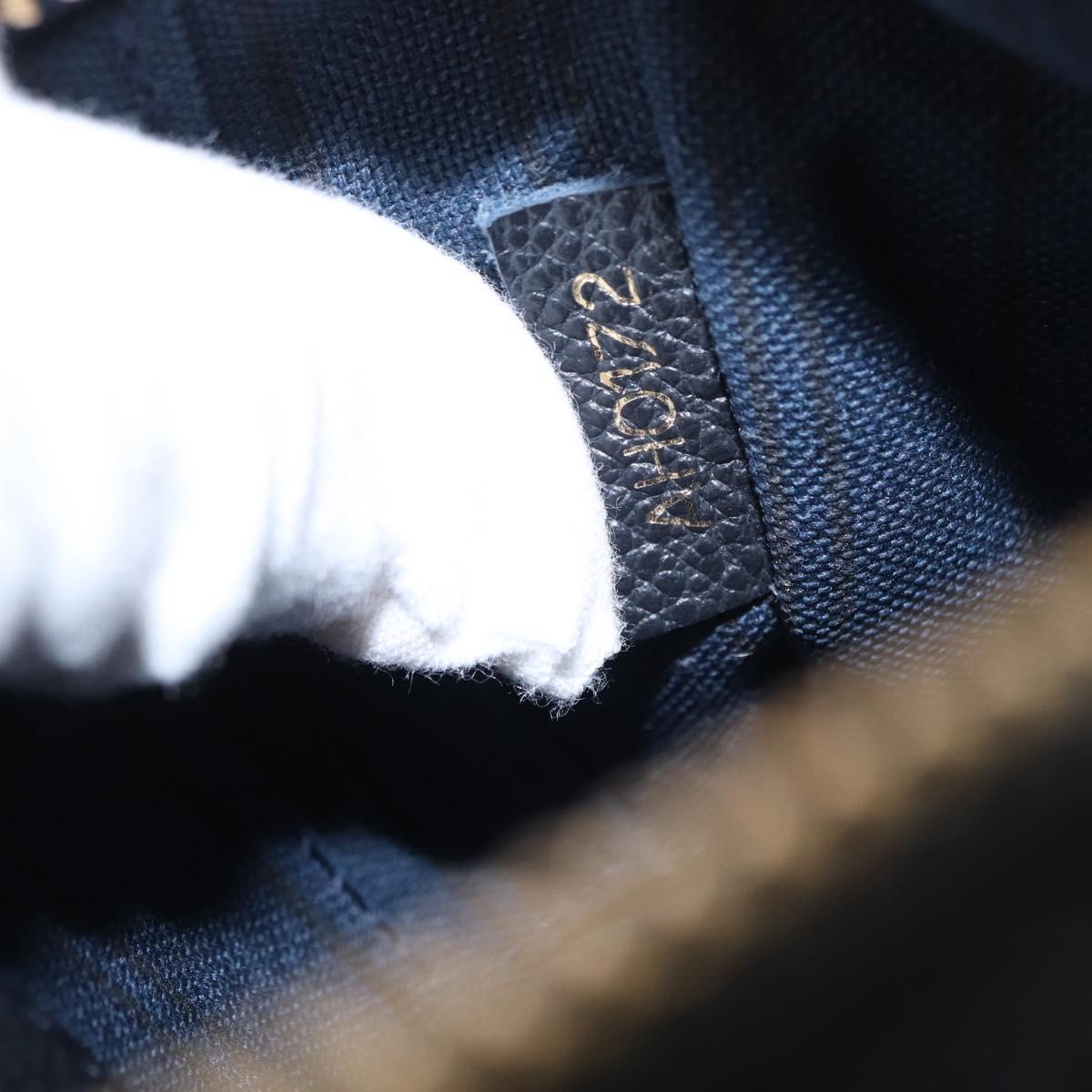 LOUIS VUITTON Monogram Empreinte Citadine PM Accessory Pouch Black Auth 156669V