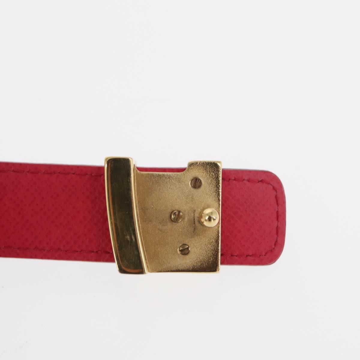 LOUIS VUITTON Multicolor Ceinture Initials Belt Black M9631 LV Auth 156684SAM