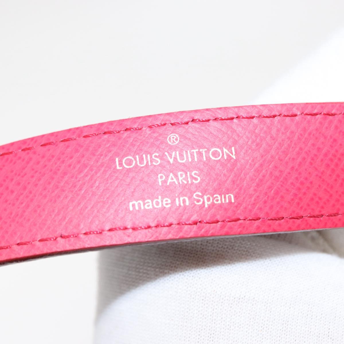 LOUIS VUITTON Multicolor Ceinture Initials Belt Black M9631 LV Auth 156684SAM