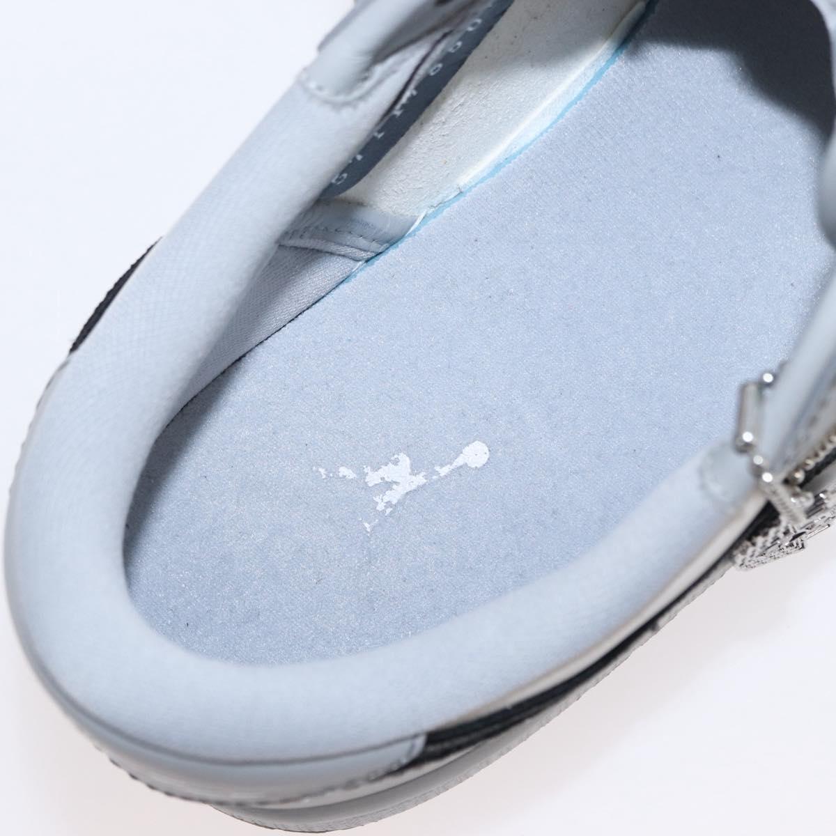 Christian Dior Trotter Air Dior Air Jordan 1 Low OG Sneakers Gray Auth 156693SM