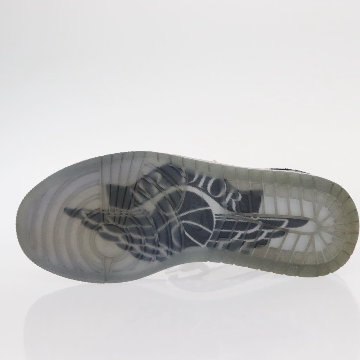 Christian Dior Trotter Air Dior Air Jordan 1 Low OG Sneakers Gray Auth 156693SM