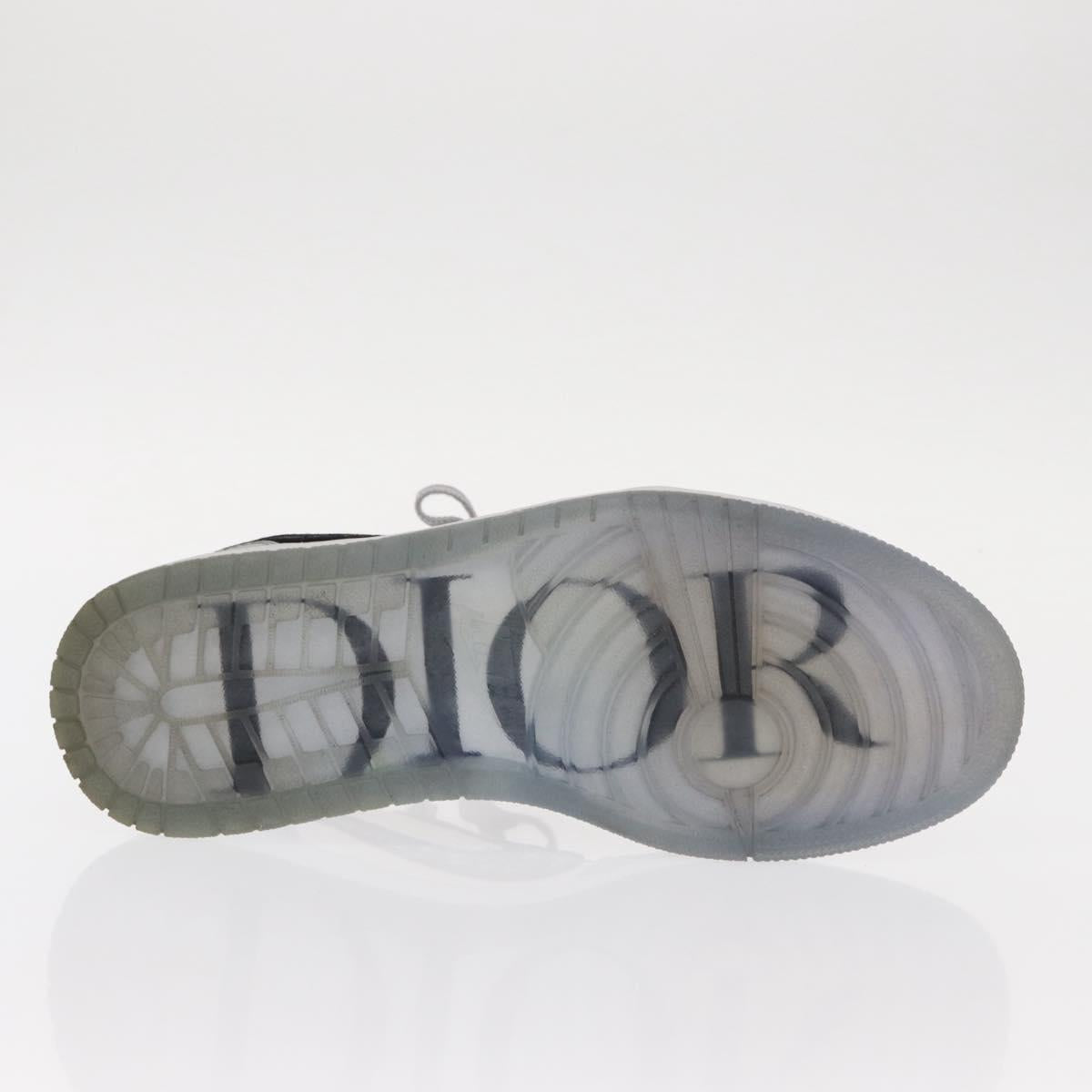 Christian Dior Trotter Air Dior Air Jordan 1 Low OG Sneakers Gray Auth 156693SM