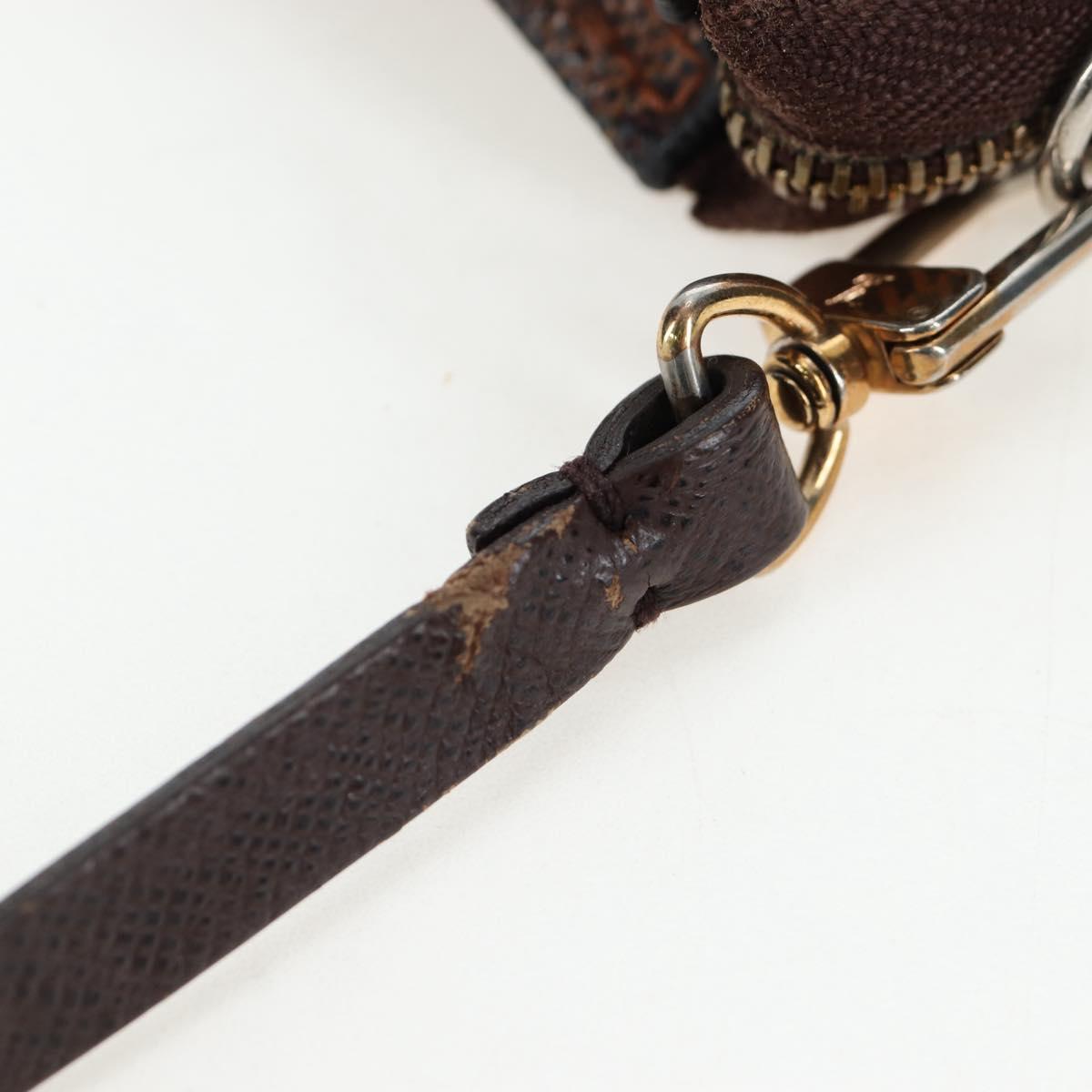 LOUIS VUITTON Damier Ebene Trousse Makeup Pouch N51982 LV Auth 156698