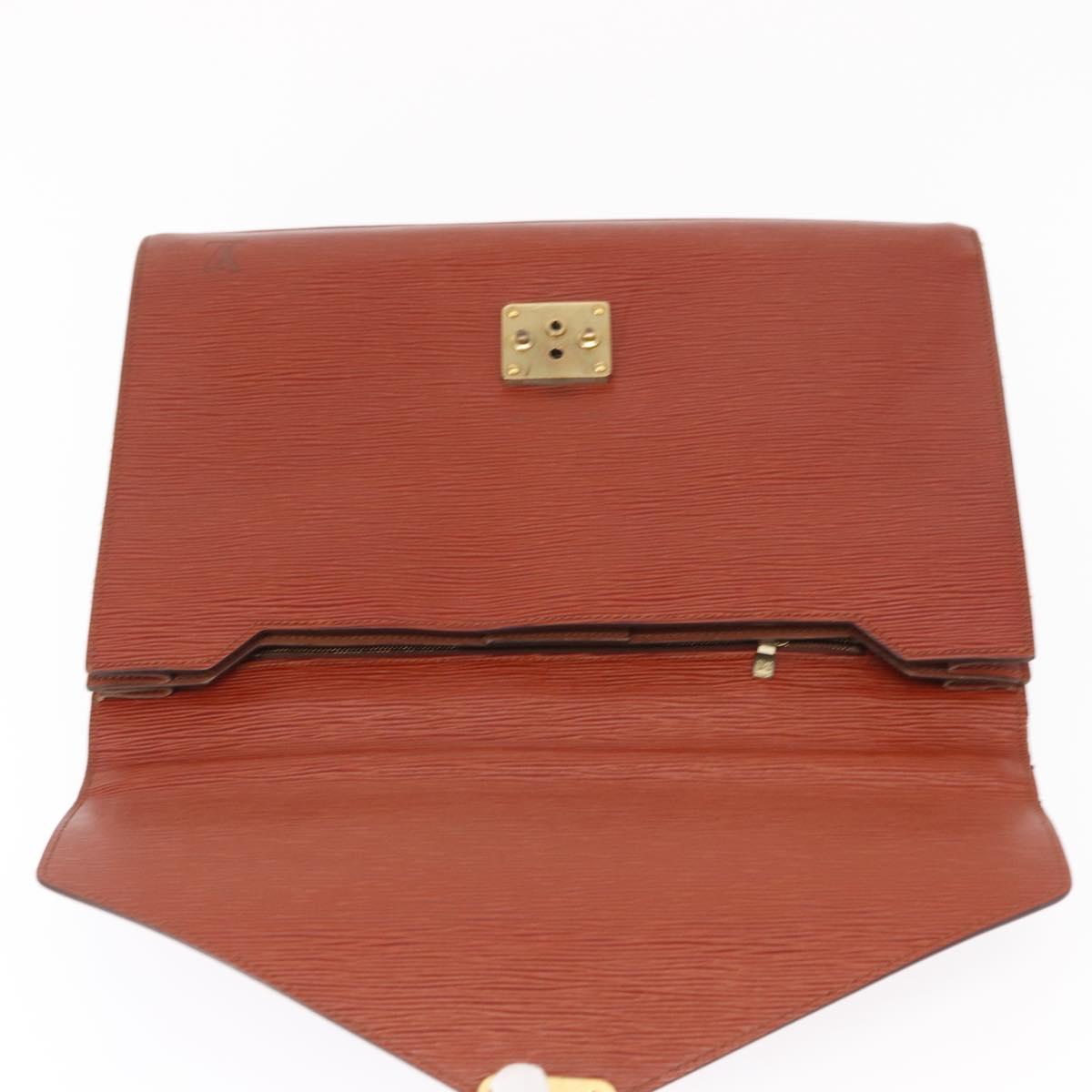 LOUIS VUITTON Epi Serviette Conseiller Briefcase Brown M54423 LV Auth 156727