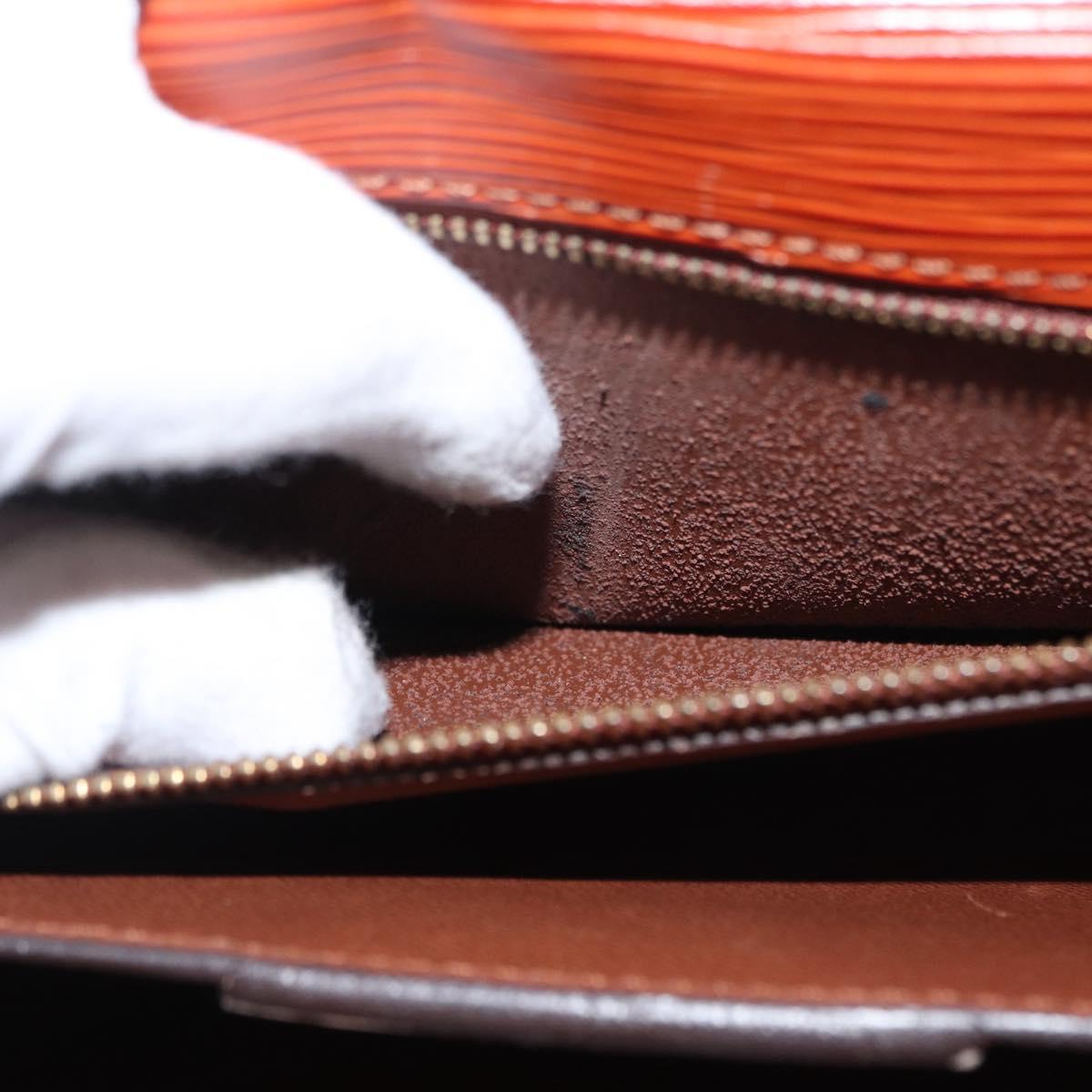 LOUIS VUITTON Epi Serviette Conseiller Briefcase Brown M54423 LV Auth 156727