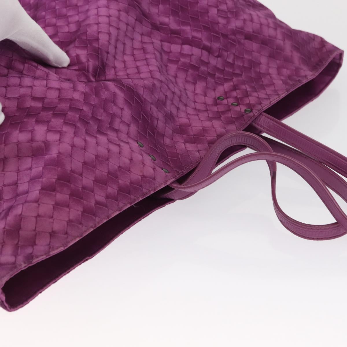 BOTTEGA VENETA Tote Bag Nylon Purple Auth 156732
