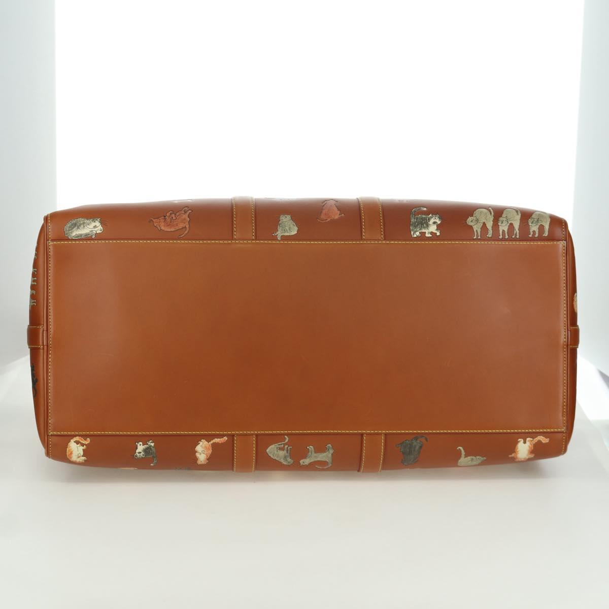 LOUIS VUITTON Catgram Keepall Bandouliere 55 Bag Leather M52951 LV Auth 156736SM