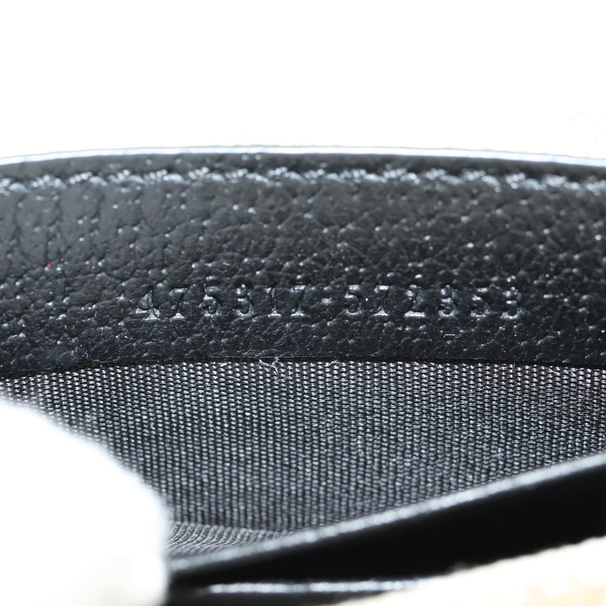 GUCCI GG Marmont Clutch Bag Leather Black 475317 Auth 156740V