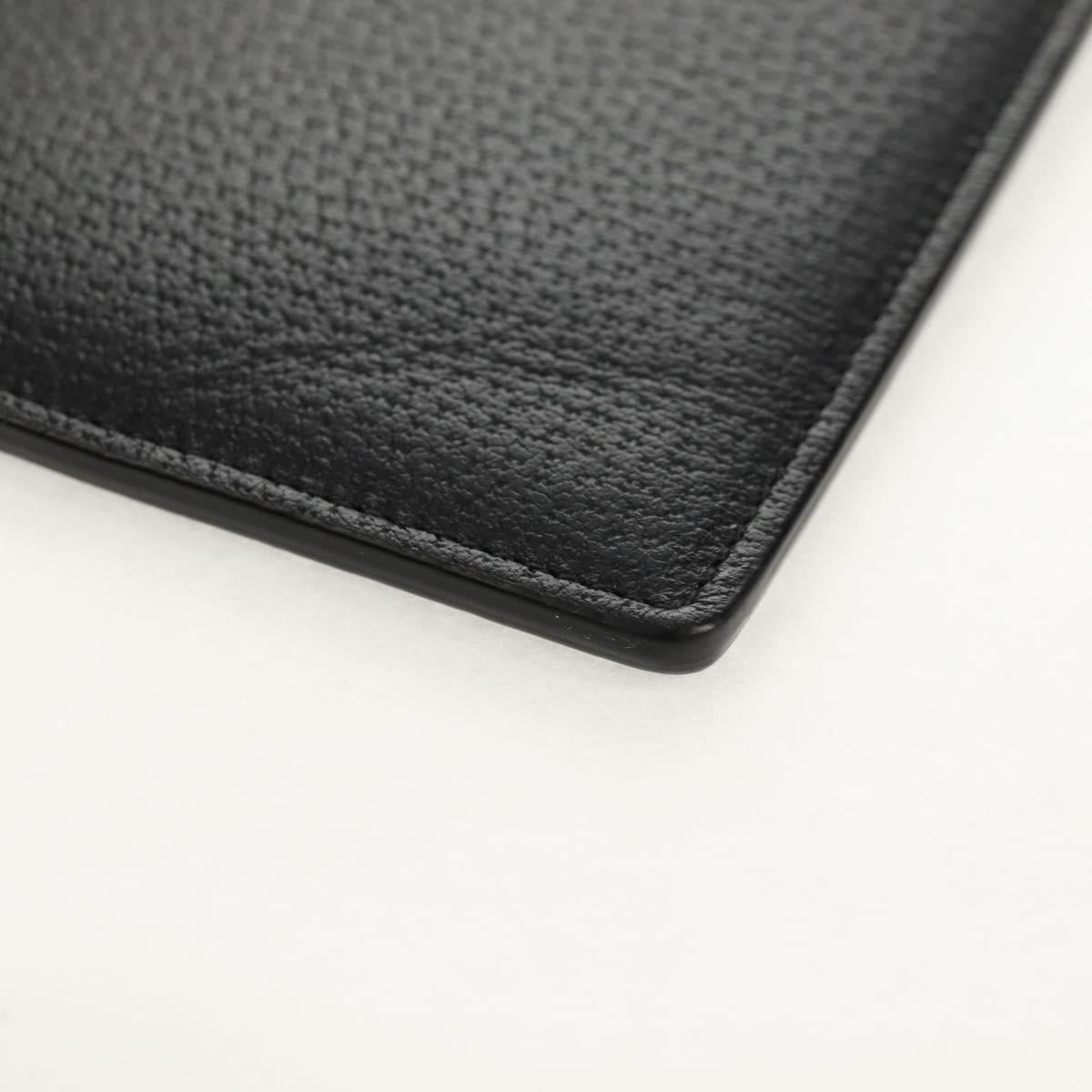 GUCCI GG Marmont Clutch Bag Leather Black 475317 Auth 156740V