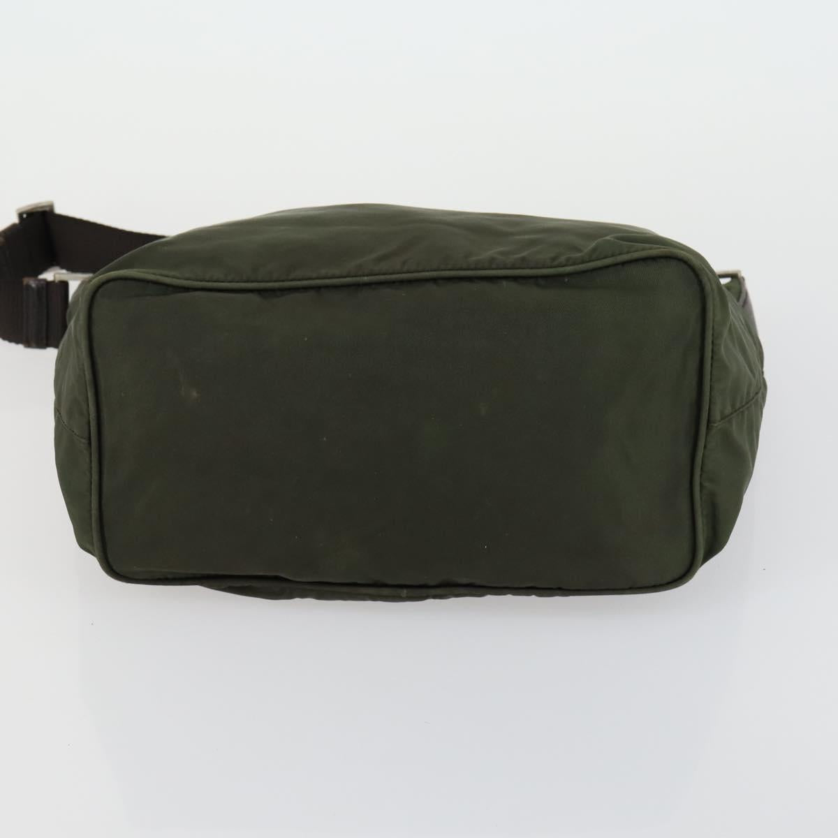 PRADA Shoulder Bag Nylon 4 Set Beige Khaki Auth 156743