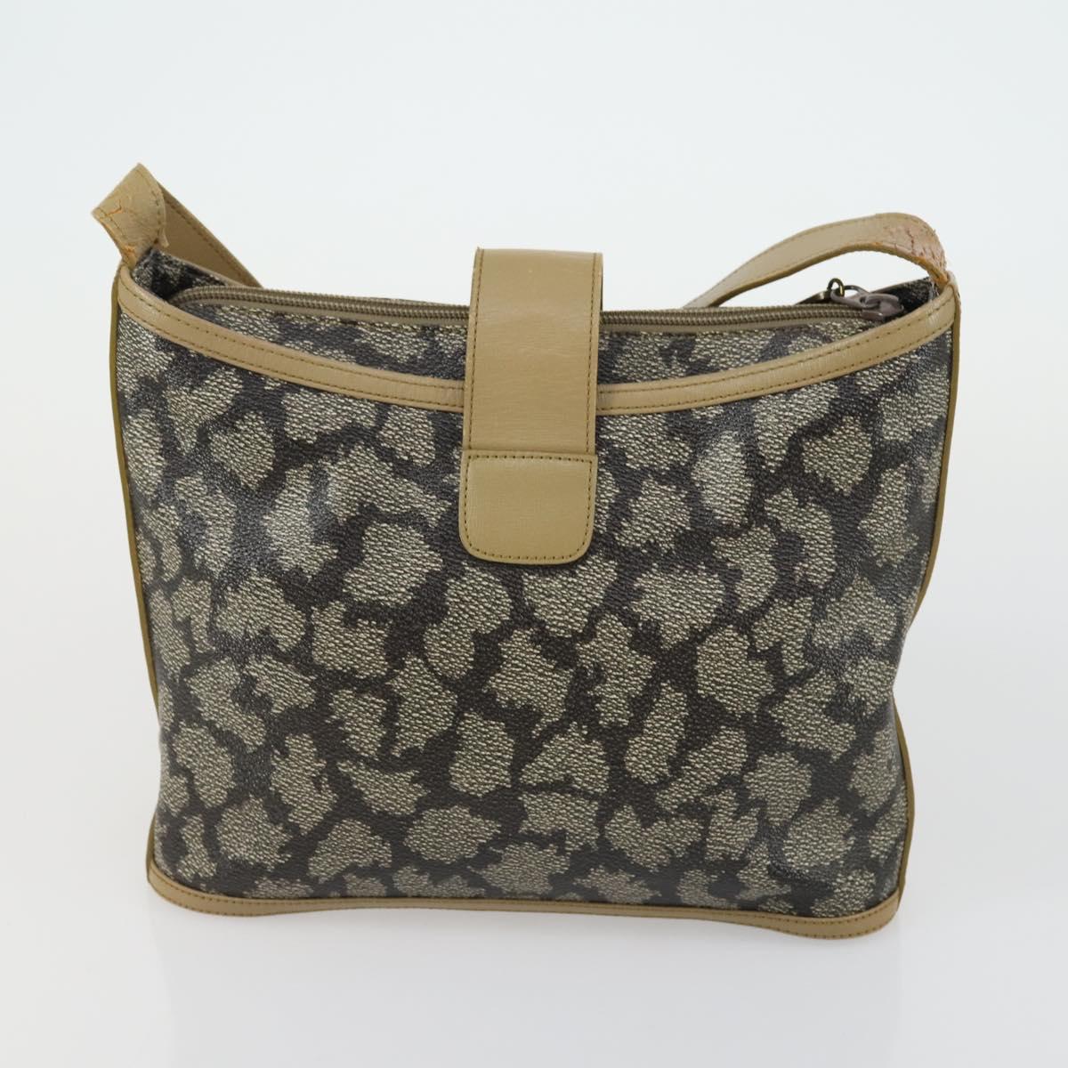 GIVENCHY Fendi Saint Laurent Zucca Canvas Bag PVC 3 Set Brown Black Auth 156745