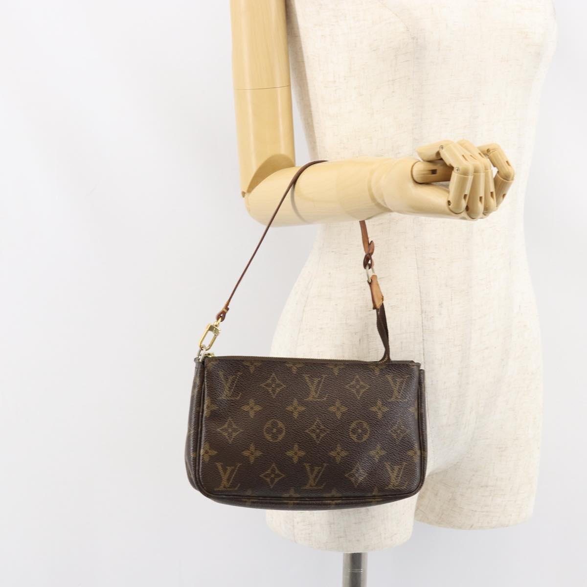 LOUIS VUITTON Monogram Pochette Accessoires Pouch M51980 LV Auth 156752