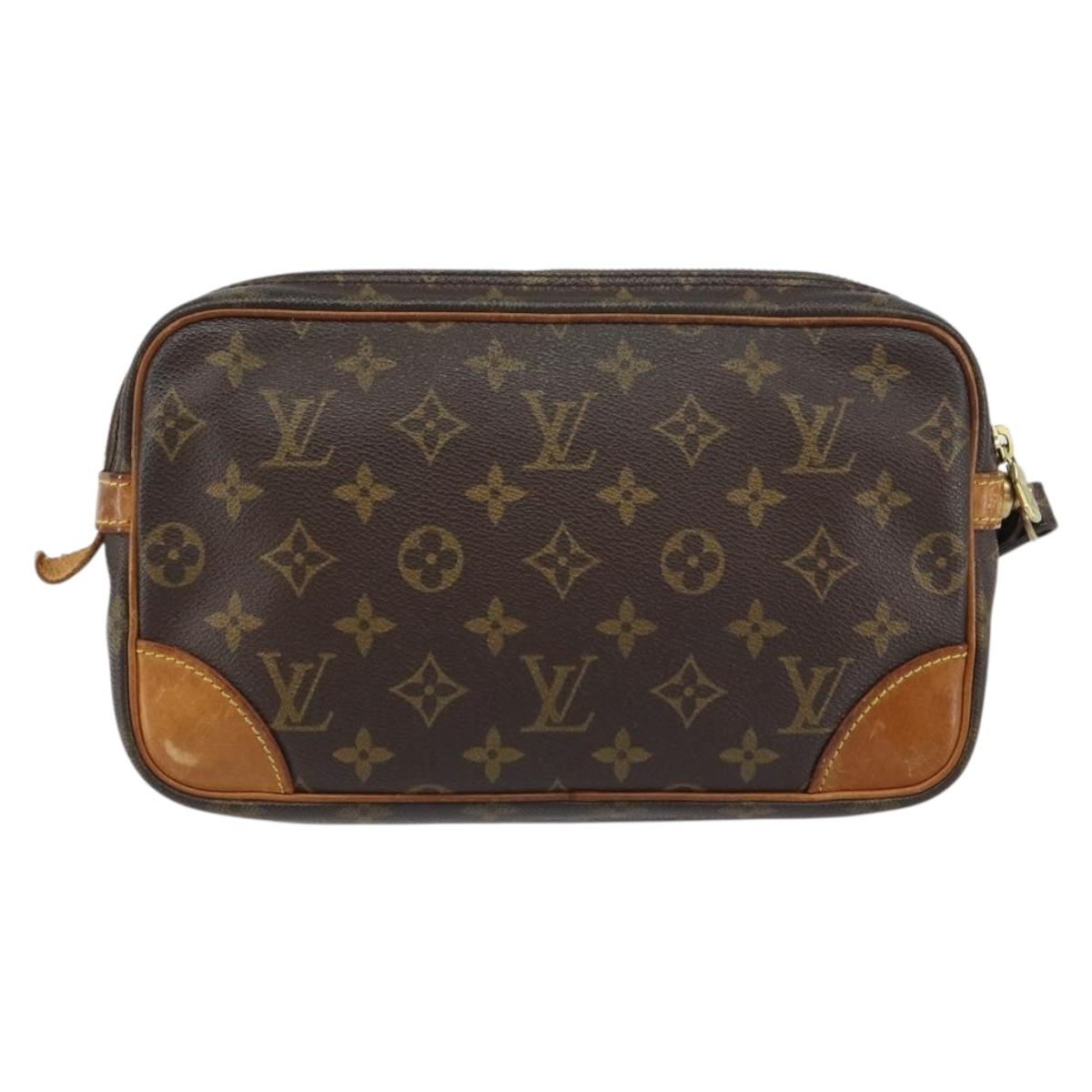 LOUIS VUITTON Monogram Marly Dragonne GM Clutch Bag M51825 LV Auth 156758