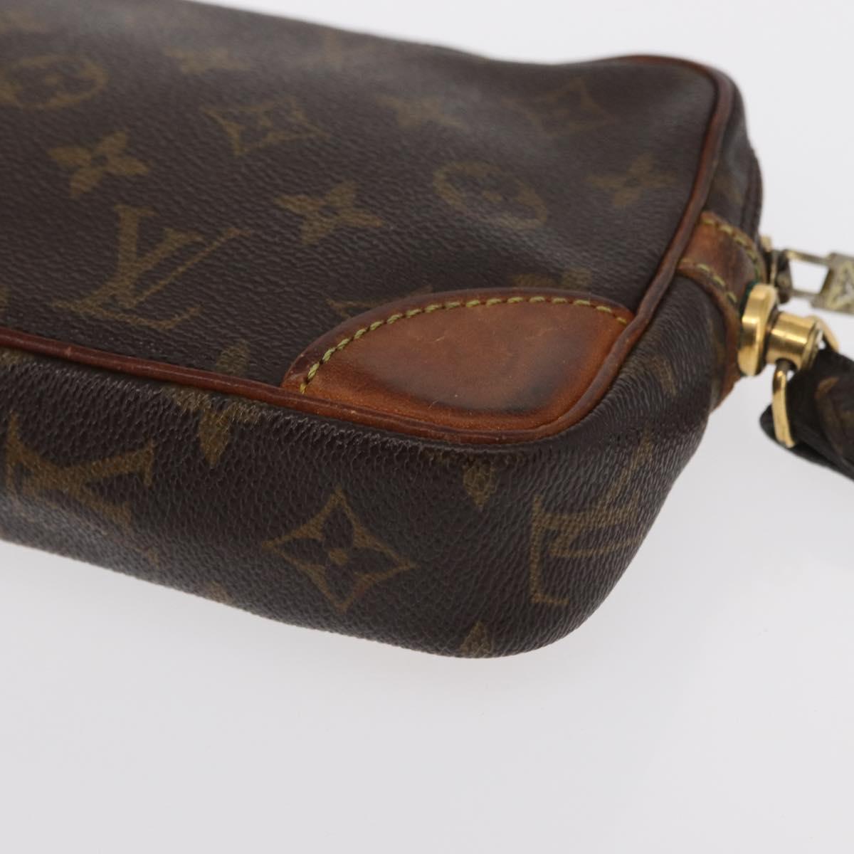 LOUIS VUITTON Monogram Marly Dragonne PM Clutch Bag M51827 LV Auth 156759