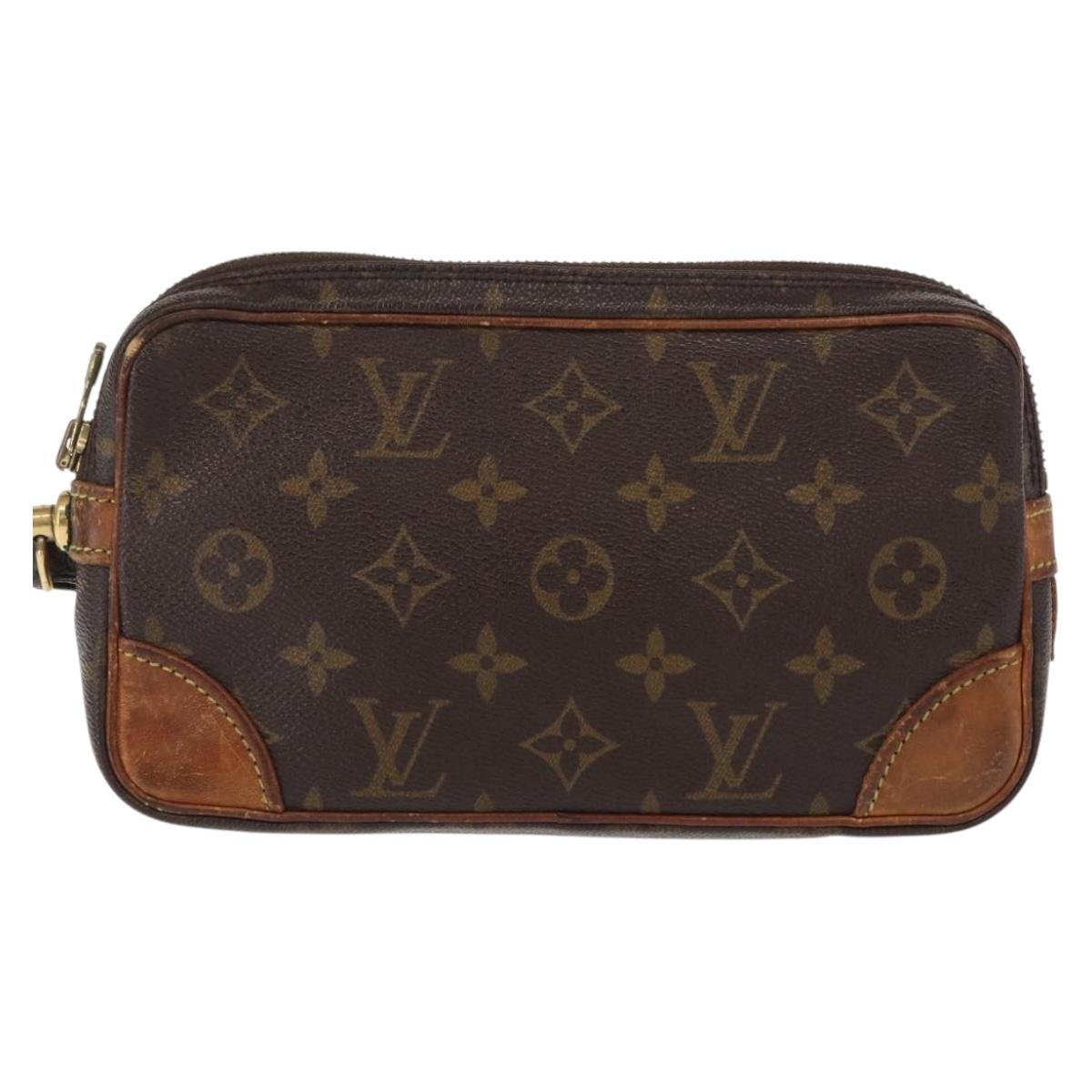 LOUIS VUITTON Monogram Marly Dragonne PM Clutch Bag M51827 LV Auth 156759