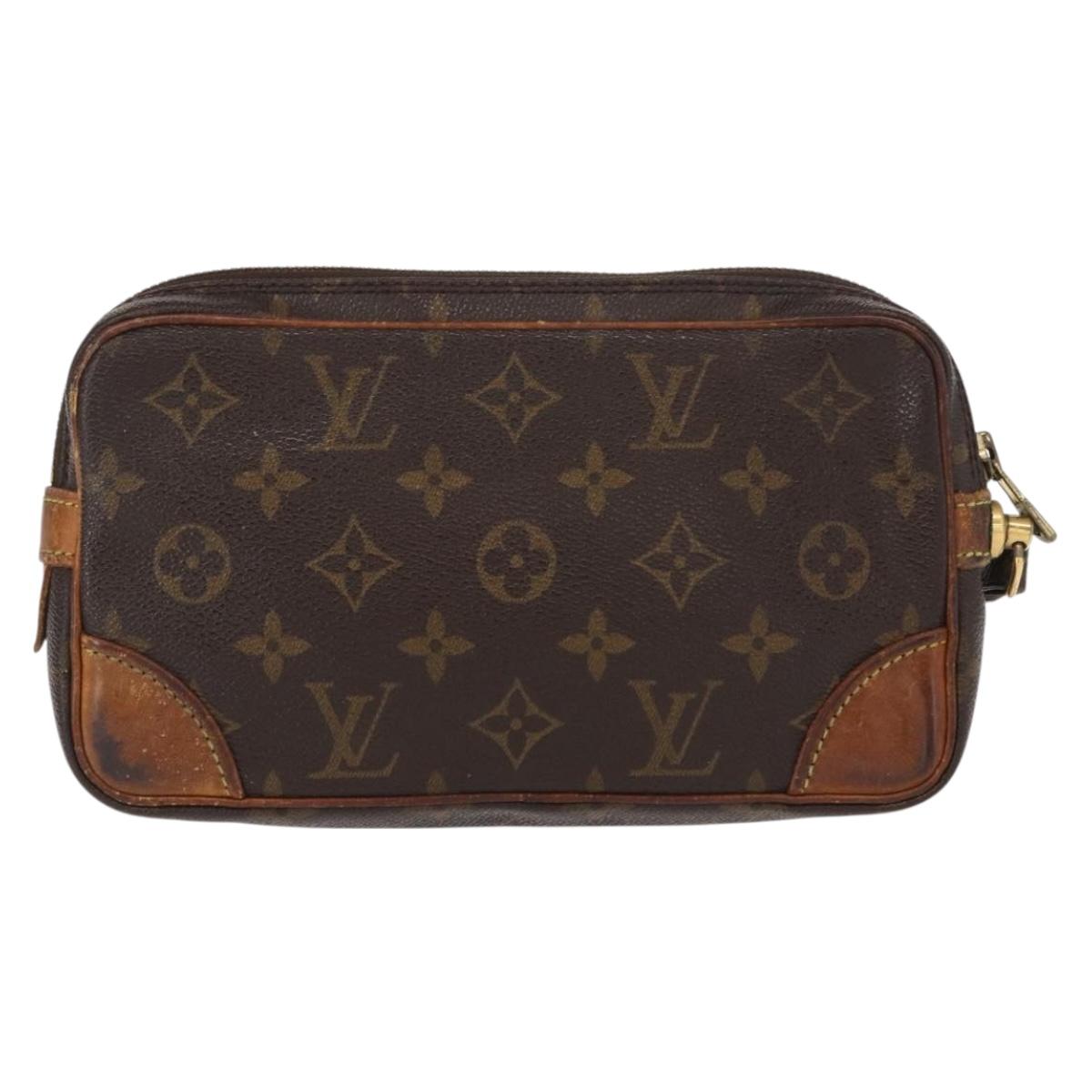 LOUIS VUITTON Monogram Marly Dragonne PM Clutch Bag M51827 LV Auth 156759