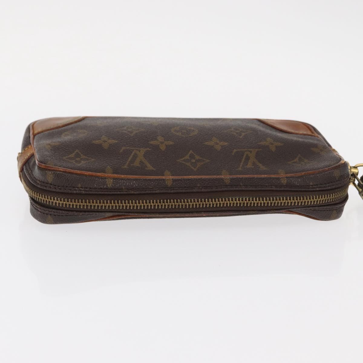 LOUIS VUITTON Monogram Marly Dragonne PM Clutch Bag M51827 LV Auth 156759