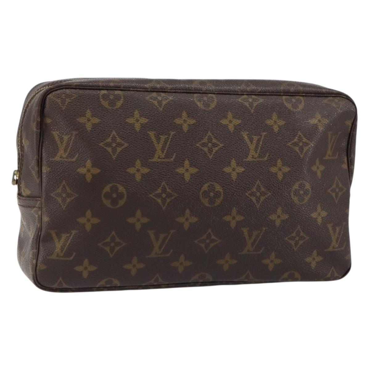 LOUIS VUITTON Monogram Trousse Toilette 28 Clutch Bag M47522 LV Auth 156761