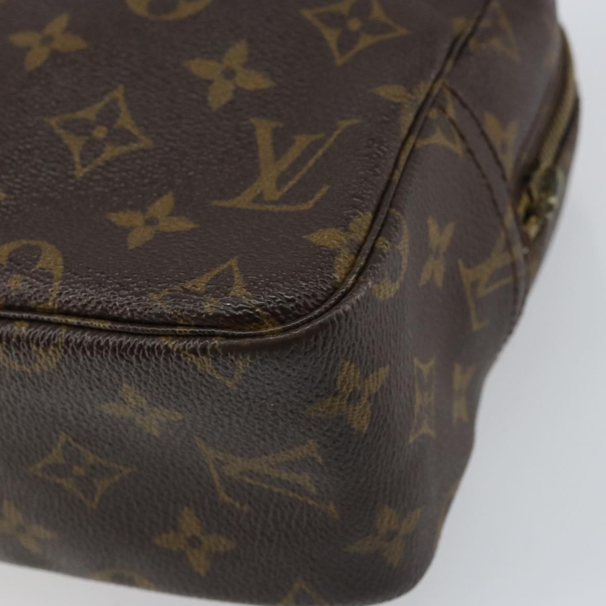LOUIS VUITTON Monogram Trousse Toilette 28 Clutch Bag M47522 LV Auth 156761