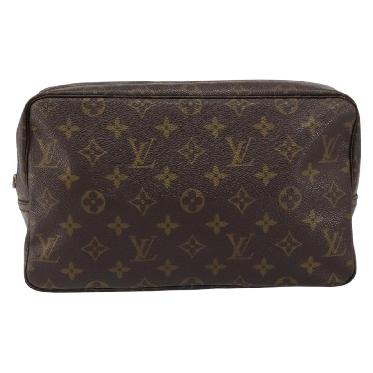 LOUIS VUITTON Monogram Trousse Toilette 28 Clutch Bag M47522 LV Auth 156761