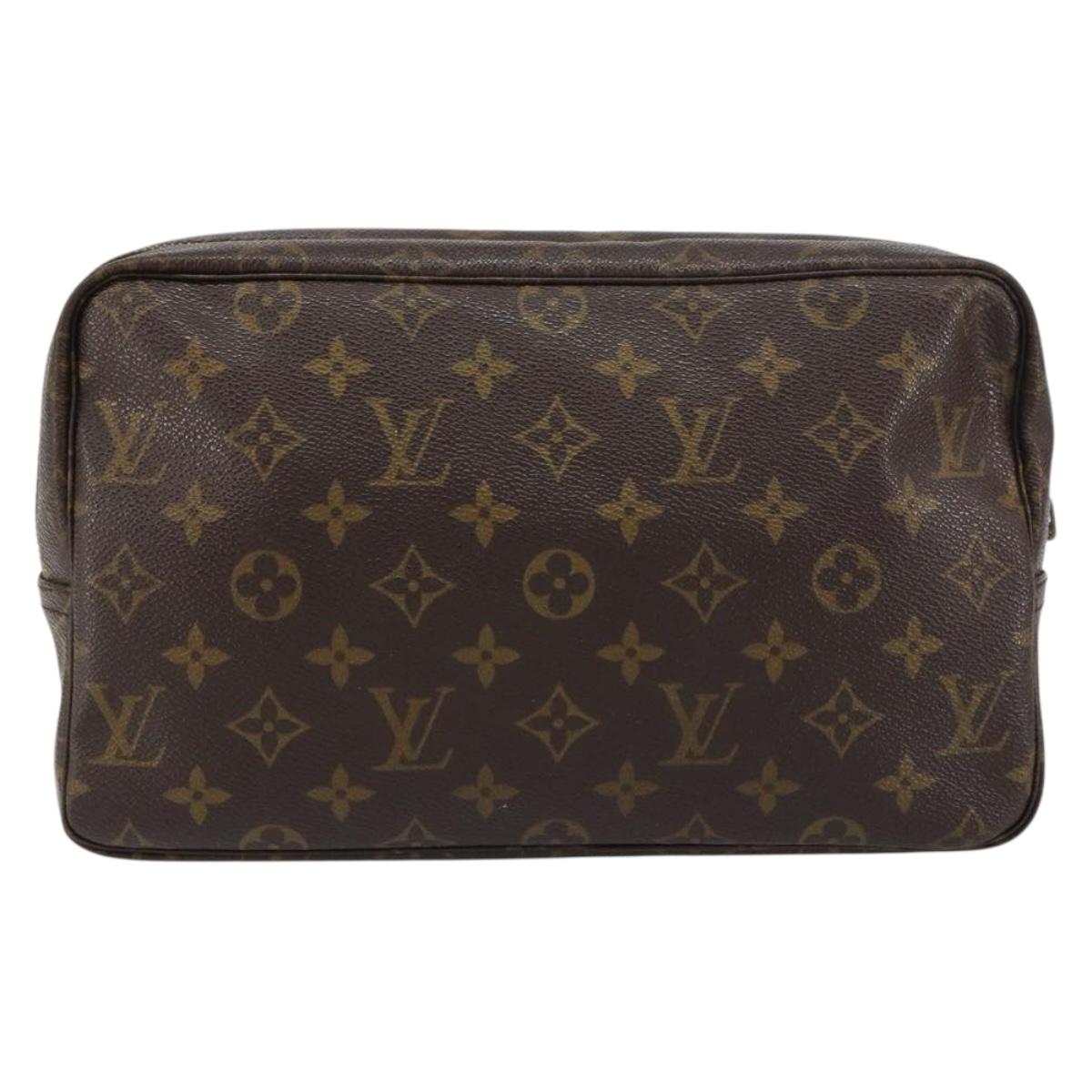 LOUIS VUITTON Monogram Trousse Toilette 28 Clutch Bag M47522 LV Auth 156761