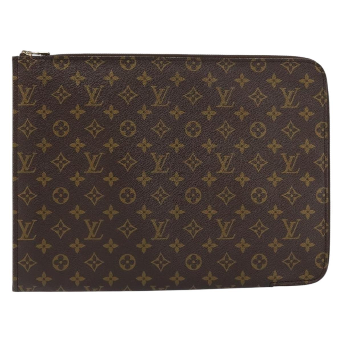 LOUIS VUITTON Monogram Posh Documents Briefcase M53457 LV Auth 156766