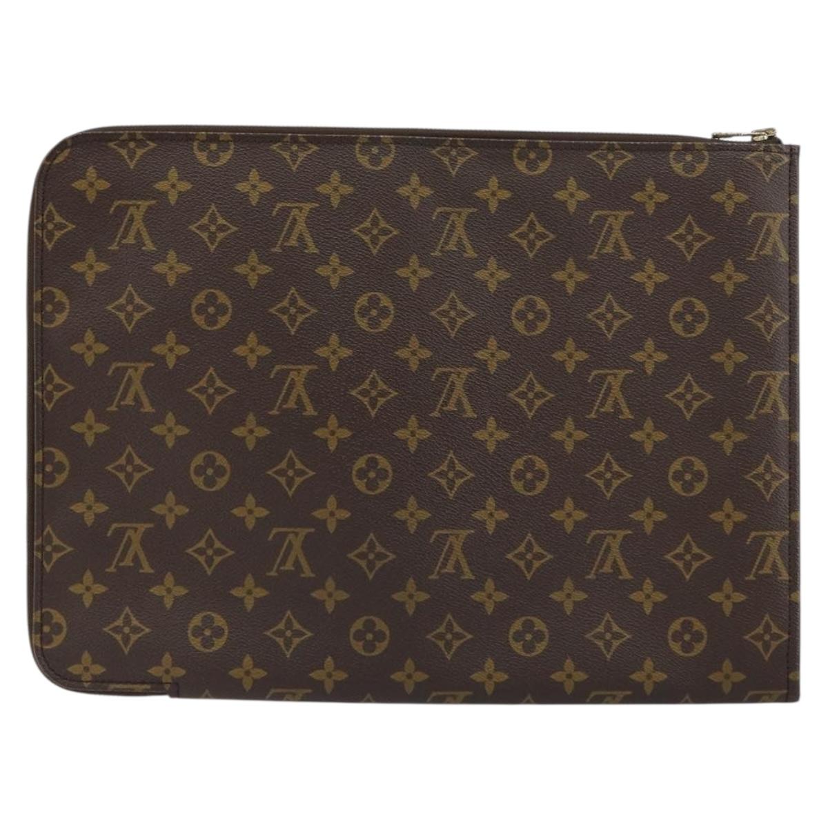 LOUIS VUITTON Monogram Posh Documents Briefcase M53457 LV Auth 156766