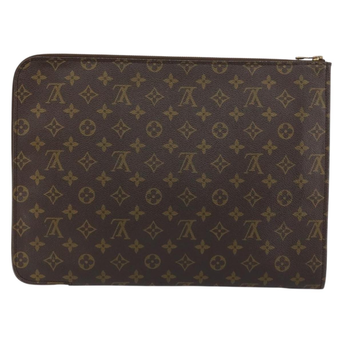 LOUIS VUITTON Monogram Posh Documents Briefcase M53457 LV Auth 156767