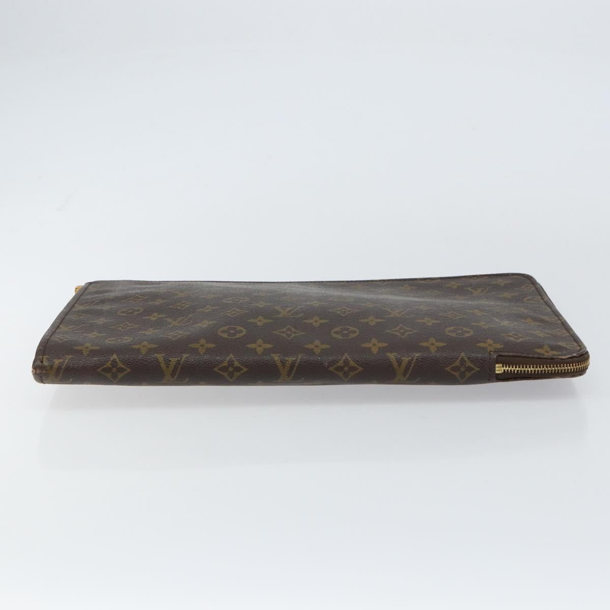 LOUIS VUITTON Monogram Posh Documents Briefcase M53457 LV Auth 156767