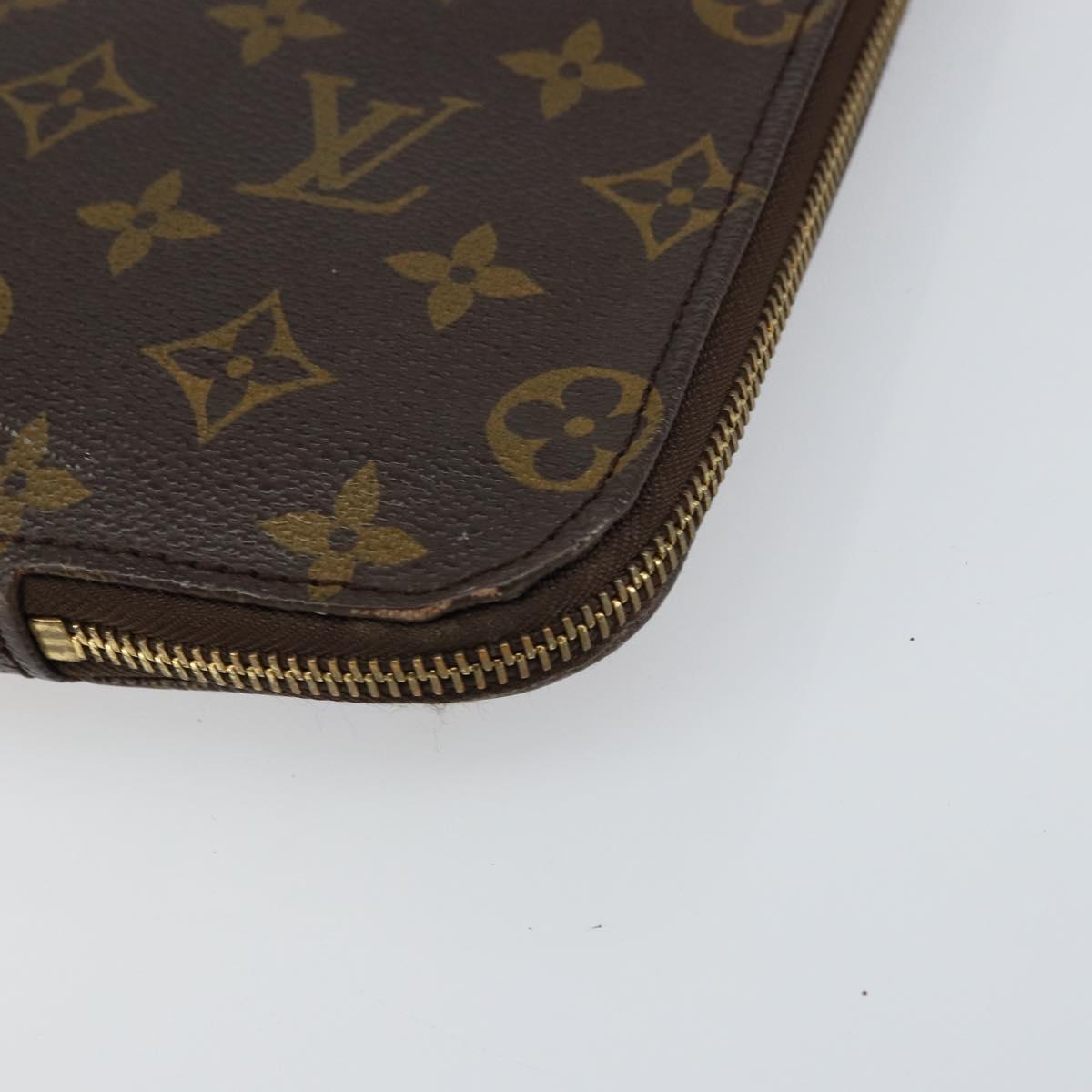 LOUIS VUITTON Monogram Posh Documents Briefcase M53457 LV Auth 156767