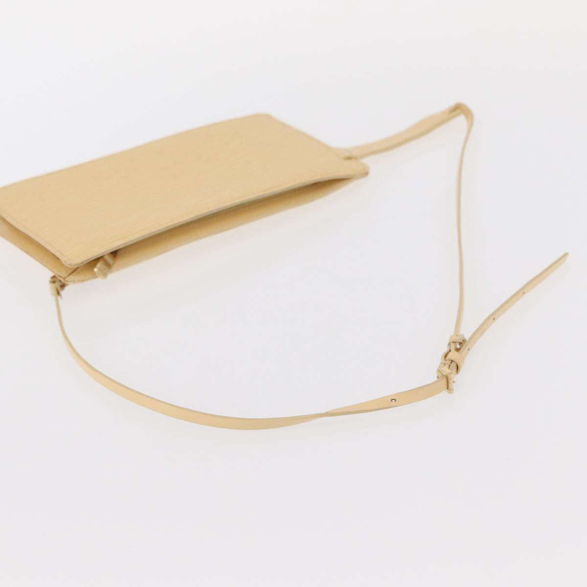 LOUIS VUITTON Epi Rochelle Waist bag Cream M5292A LV Auth 156773