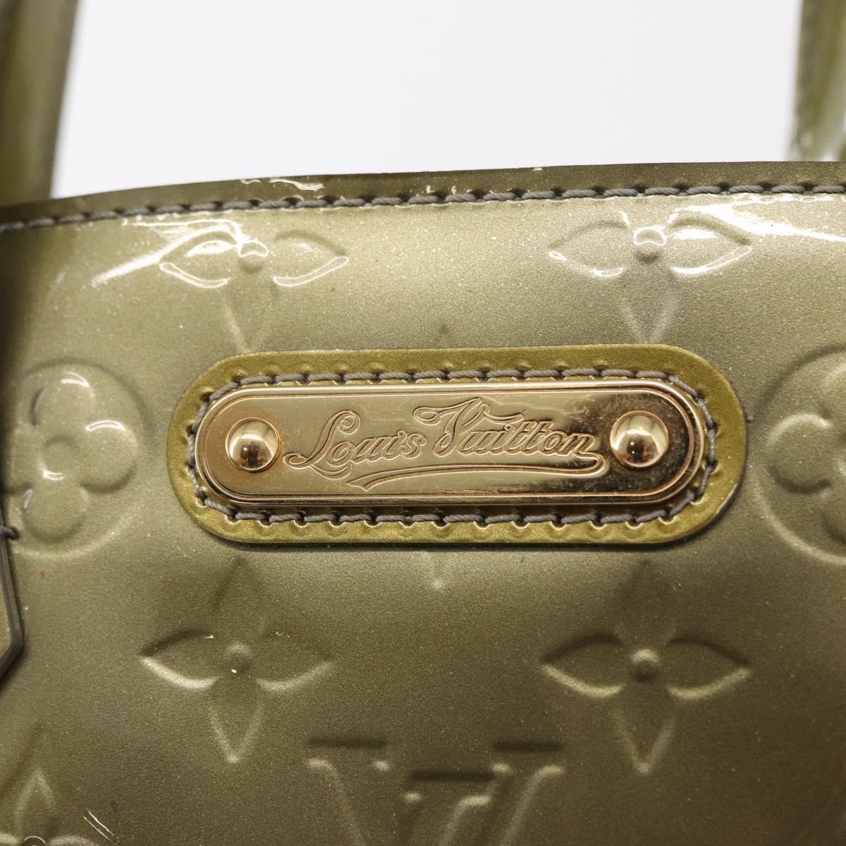 LOUIS VUITTON Monogram Vernis Wilshire PM Bag Gris Art Deco M91627 Auth 156778
