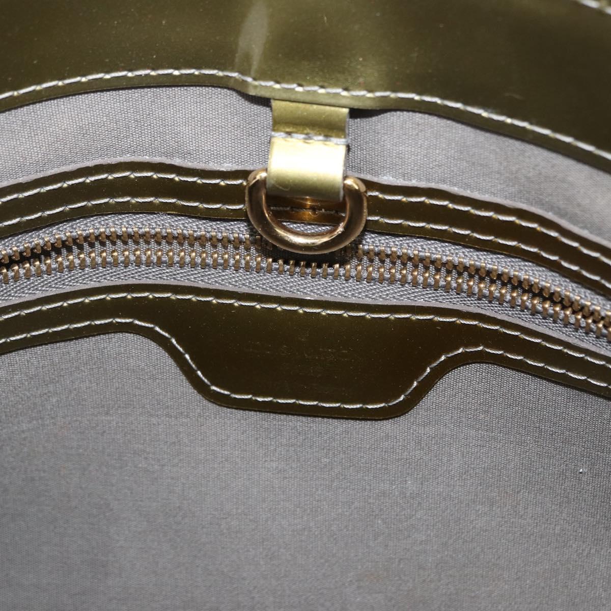 LOUIS VUITTON Monogram Vernis Wilshire PM Bag Gris Art Deco M91627 Auth 156778