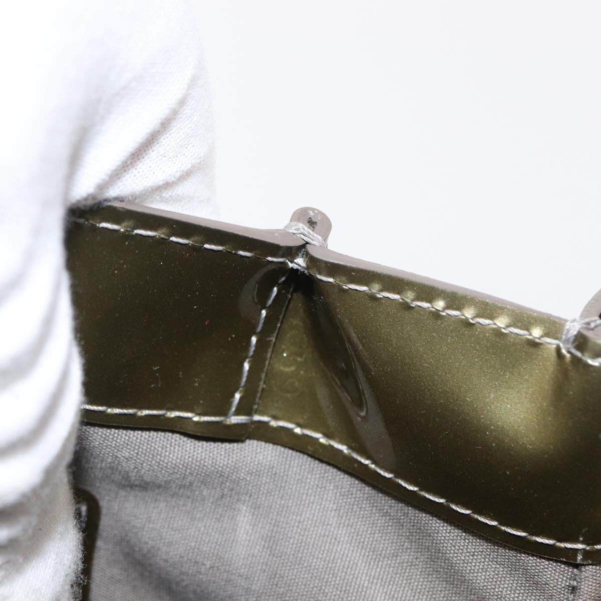 LOUIS VUITTON Monogram Vernis Wilshire PM Bag Gris Art Deco M91627 Auth 156778