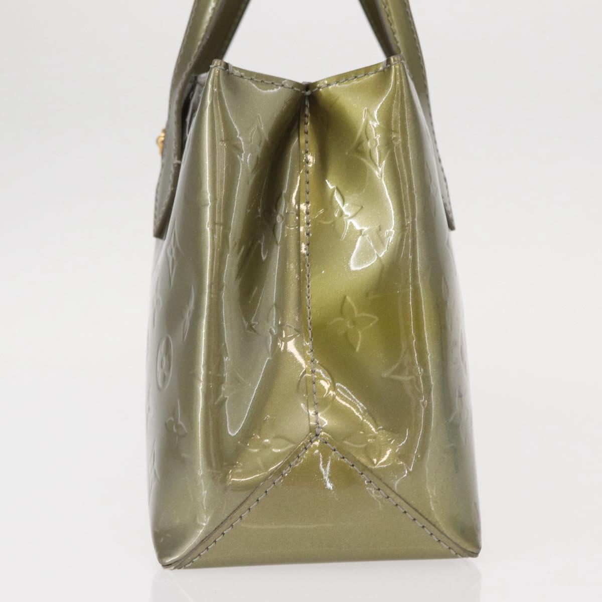 LOUIS VUITTON Monogram Vernis Wilshire PM Bag Gris Art Deco M91627 Auth 156778