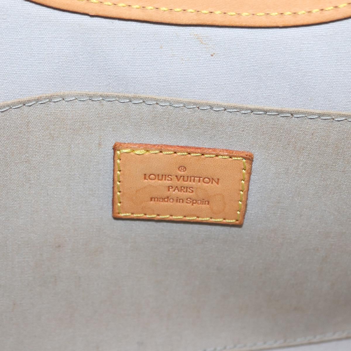 LOUIS VUITTON Monogram Vernis Roxbury Drive Hand Bag Perle M91374 LV Auth 156779