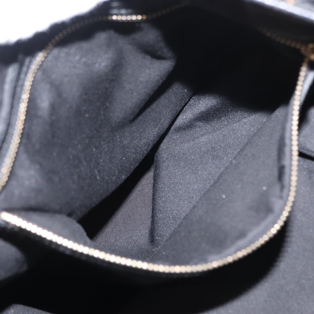 GUCCI GG Canvas Tote Bag Black Gold 153009 Auth 156794