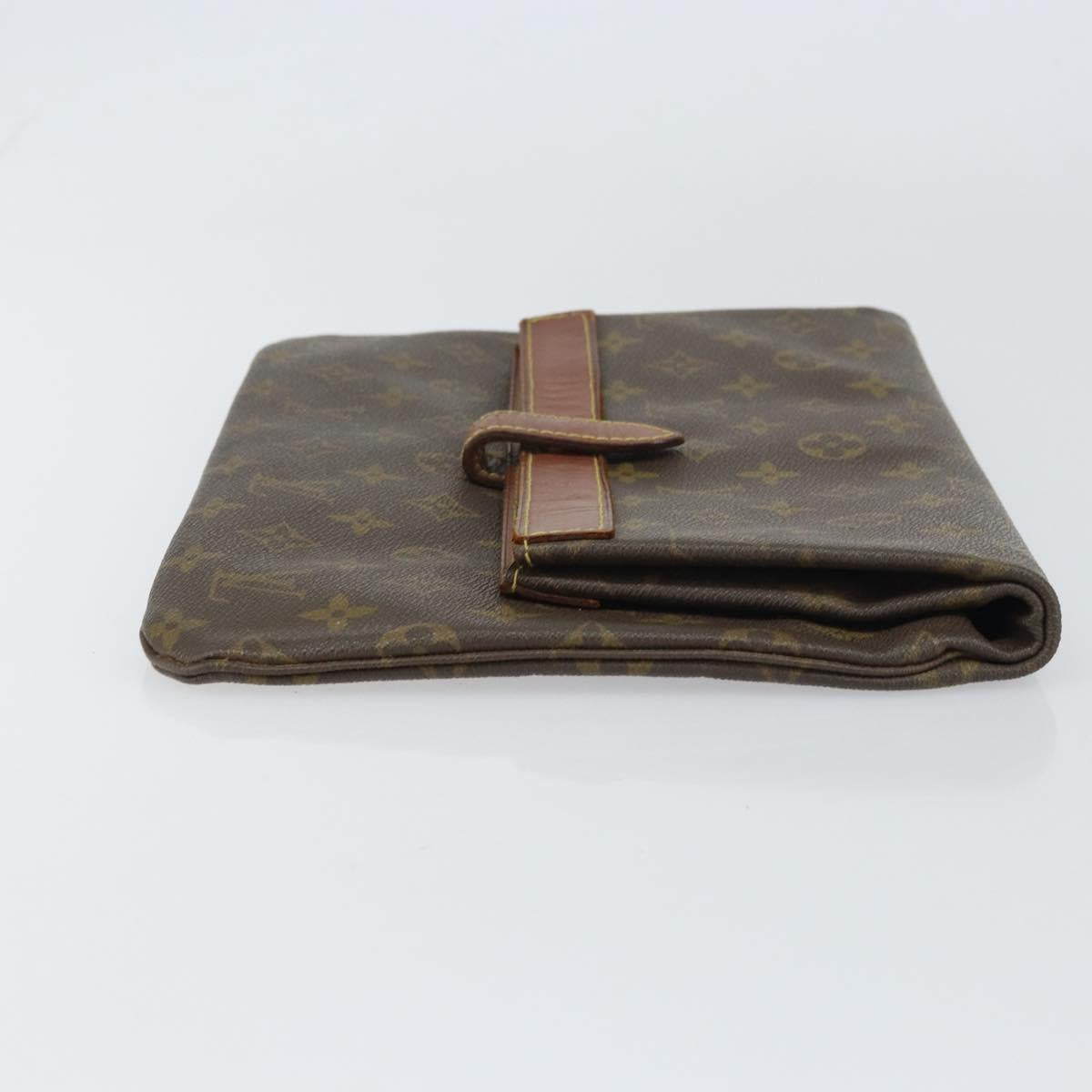 LOUIS VUITTON Monogram Pochette Priant Clutch Bag M51805 LV Auth 156818