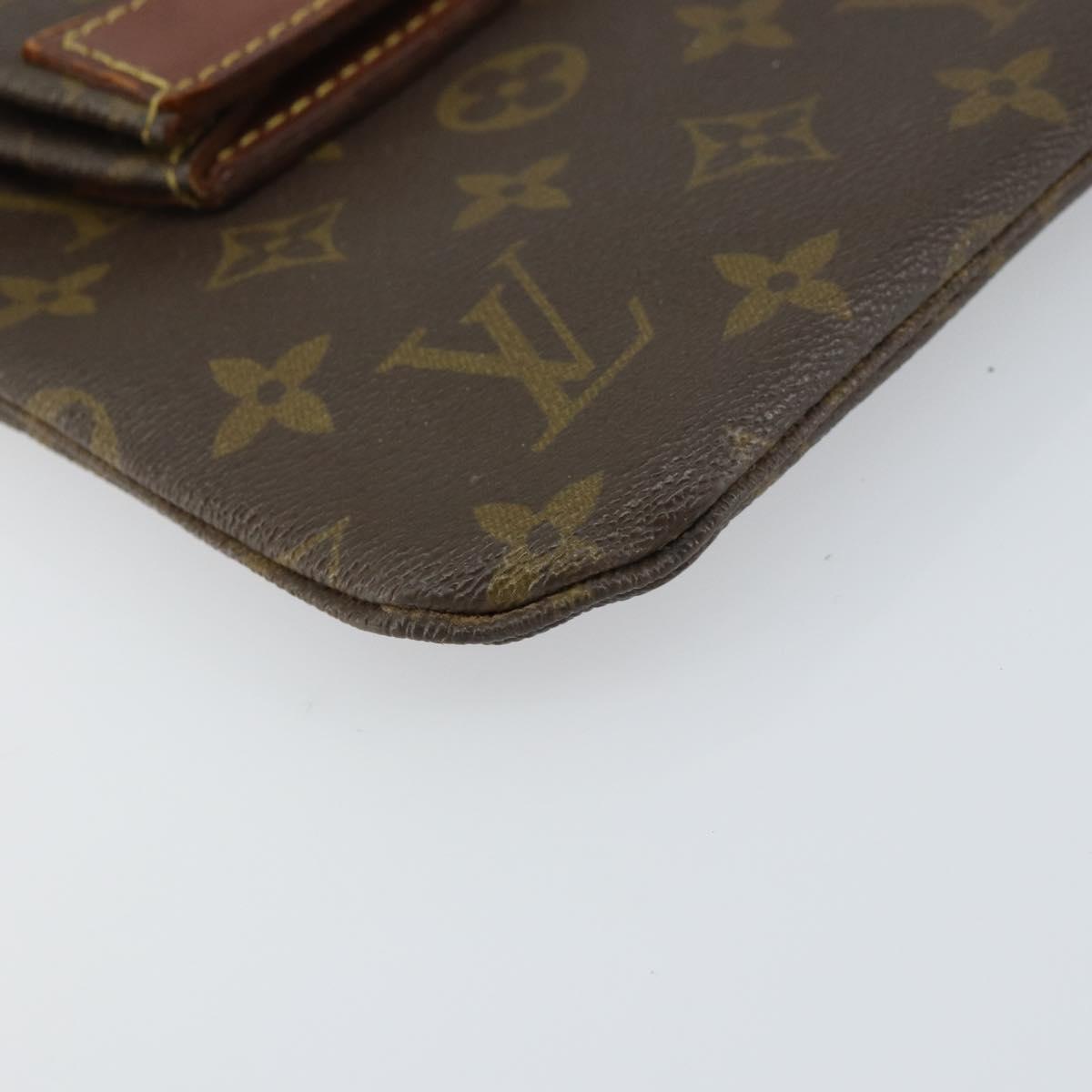 LOUIS VUITTON Monogram Pochette Priant Clutch Bag M51805 LV Auth 156818