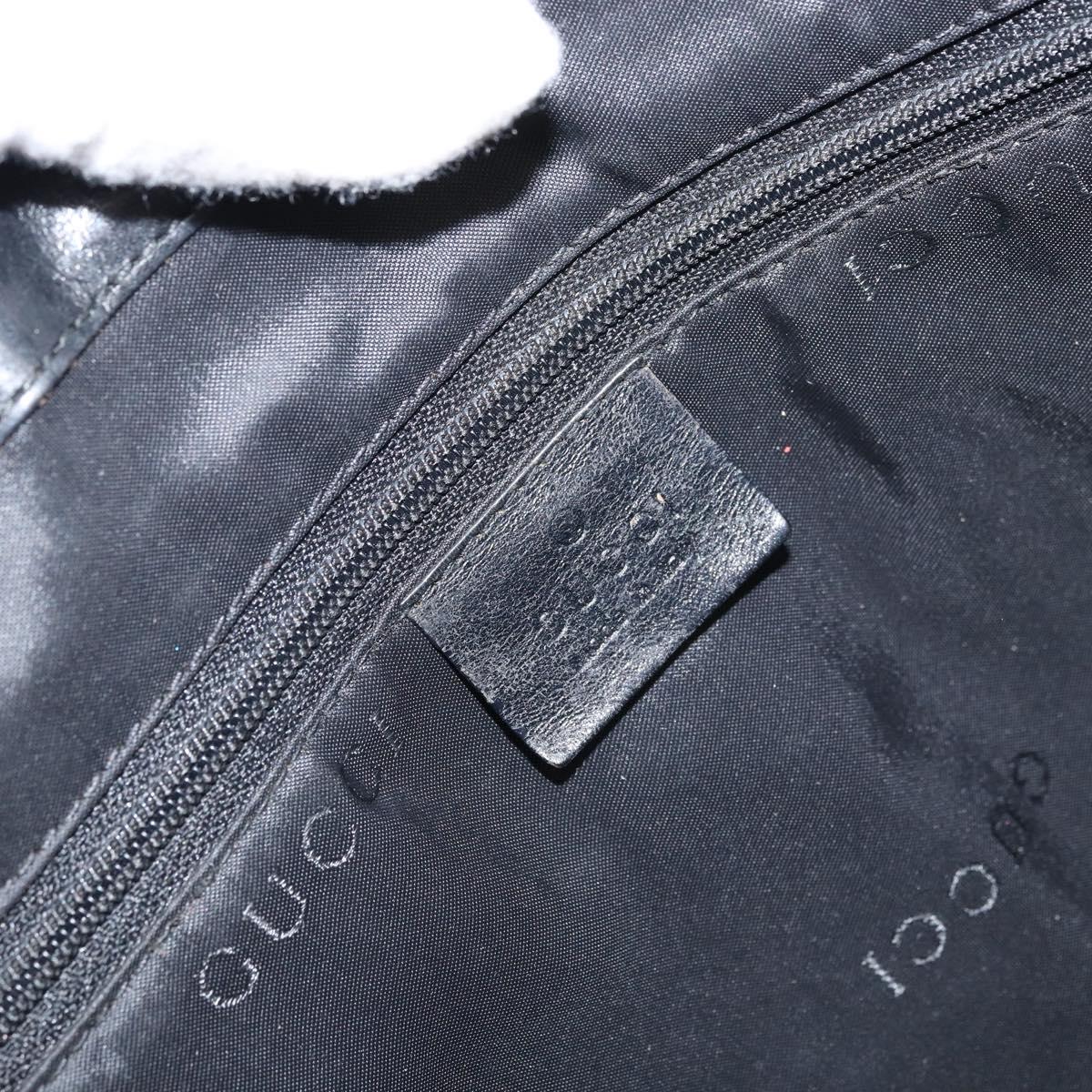 GUCCI GG Canvas Jackie Tote Bag Black Silver 002 1074 2123 Auth 156822