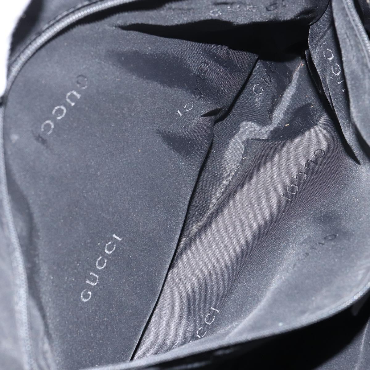 GUCCI GG Canvas Jackie Tote Bag Black Silver 002 1074 2123 Auth 156822