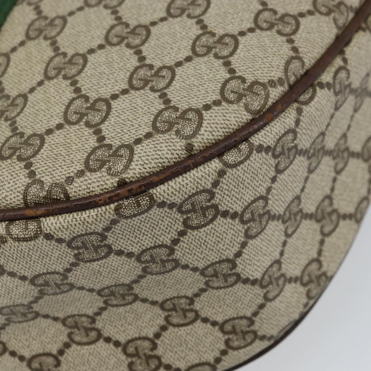 GUCCI GG Supreme Web Sherry Line Shoulder Bag PVC Beige 001 3840 5 Auth 156832