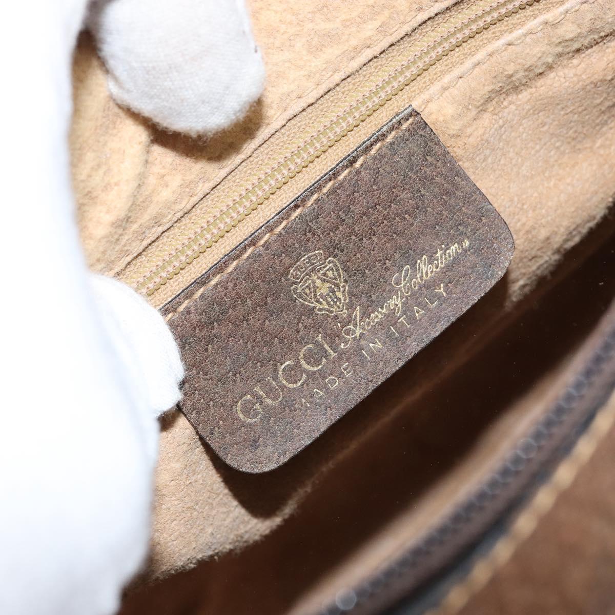 GUCCI GG Supreme Web Sherry Line Shoulder Bag PVC Beige 001 3840 5 Auth 156832