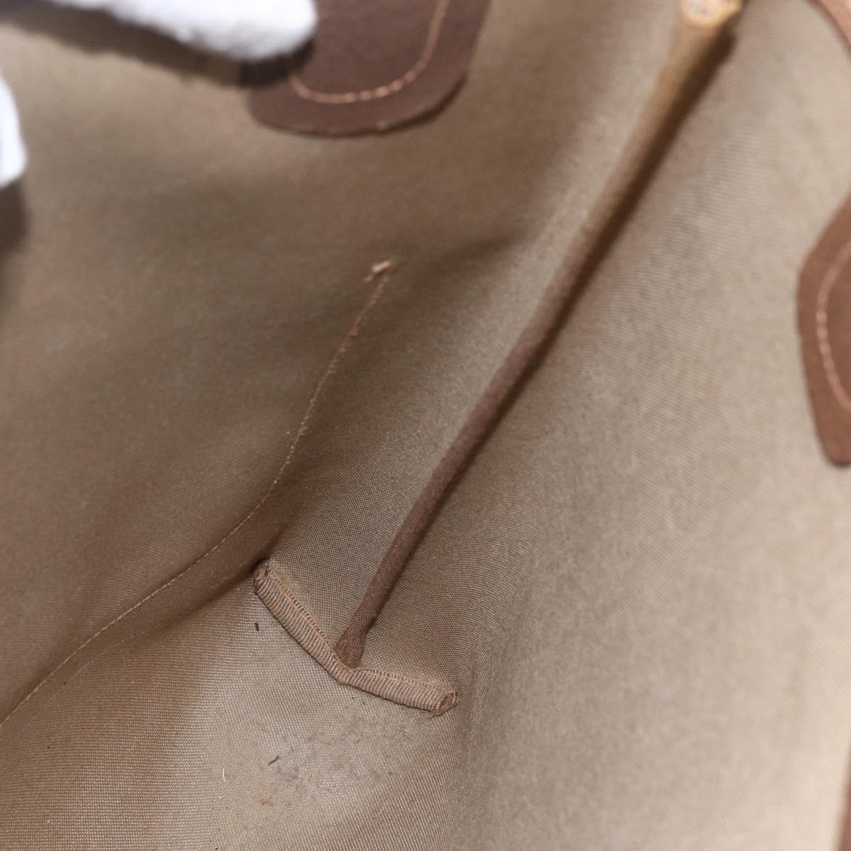 GUCCI GG Supreme Web Sherry Line Tote Bag PVC Beige Gold 89 02 003 Auth 156835