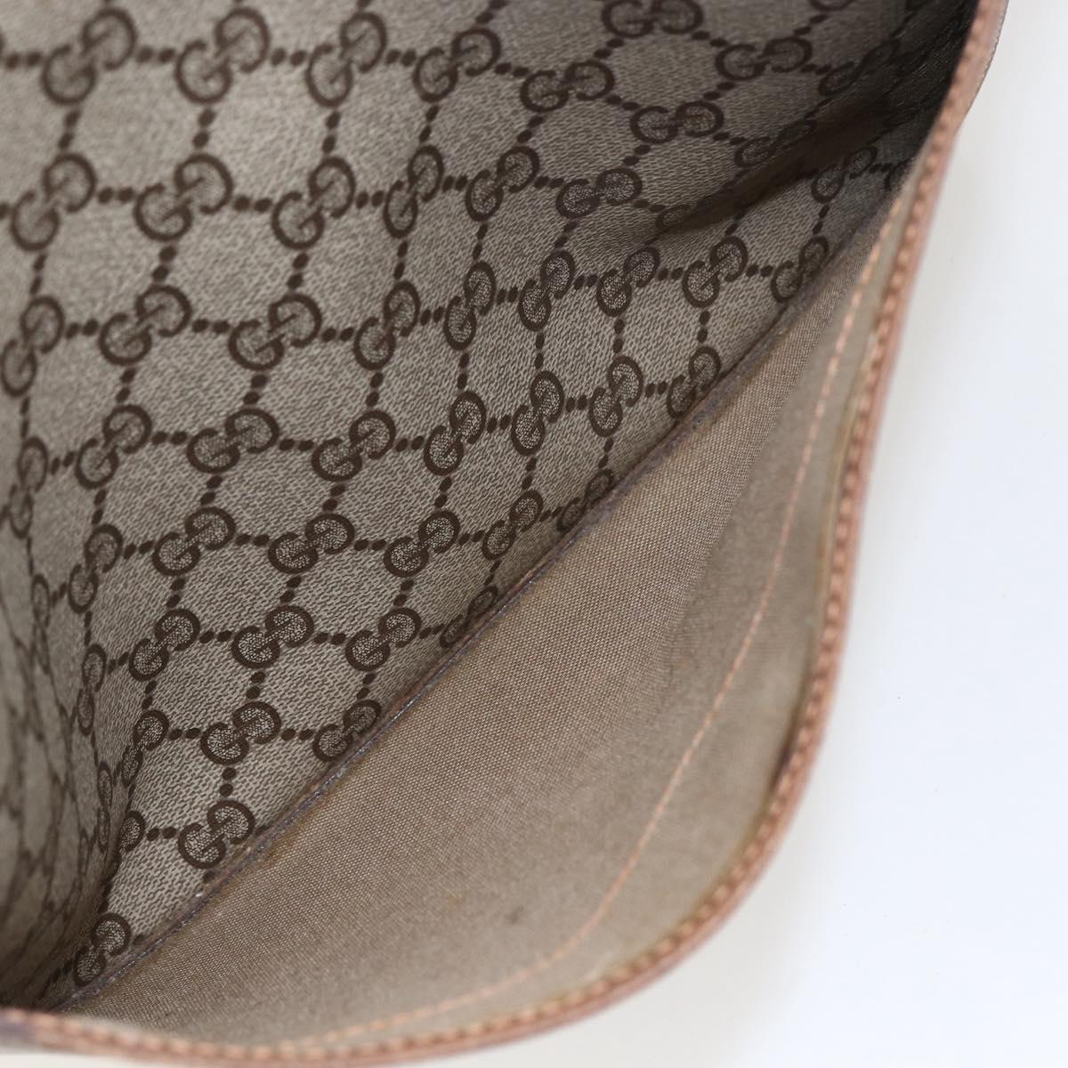 GUCCI GG Supreme Web Sherry Line Tote Bag PVC Beige Gold 89 02 003 Auth 156835