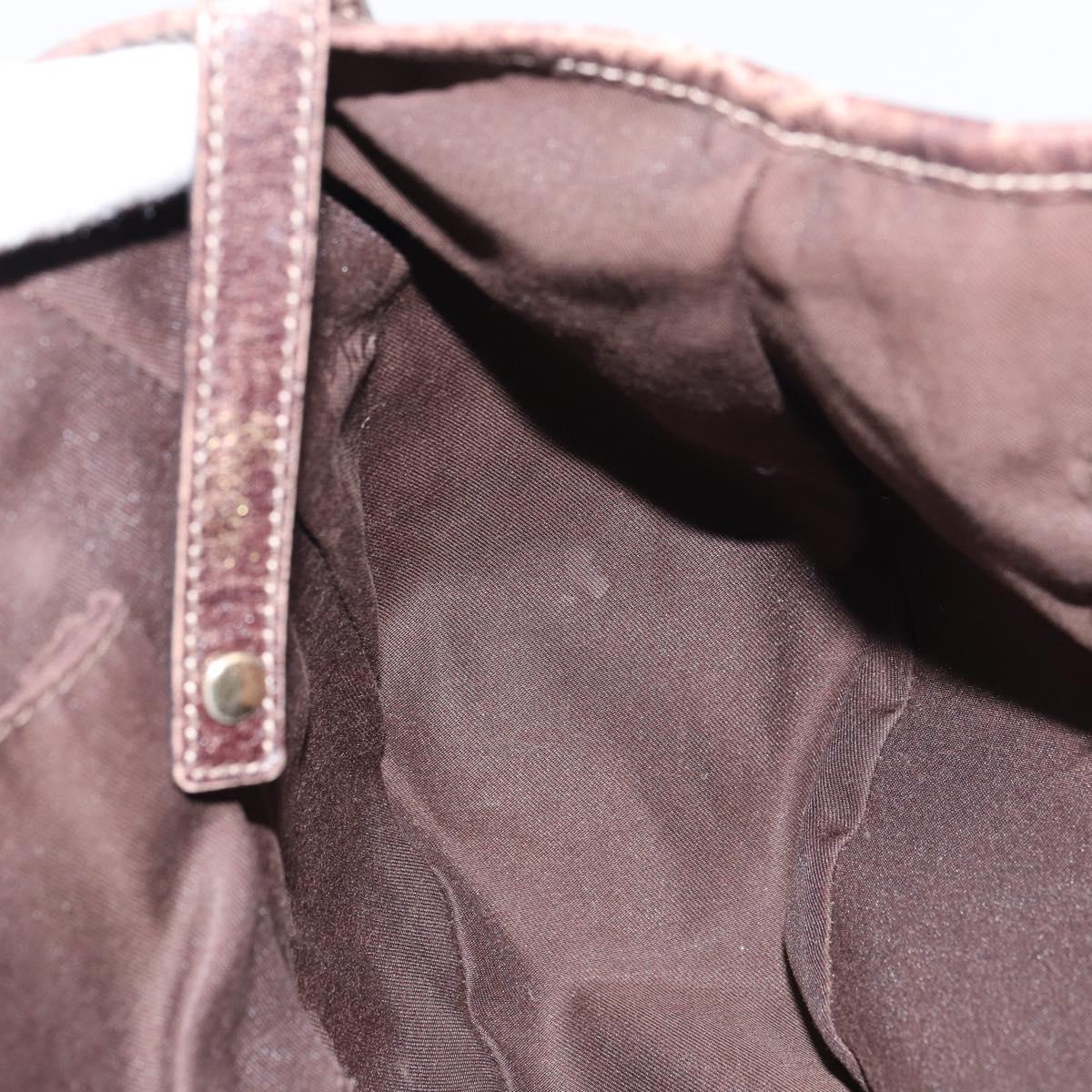 GUCCI GG Canvas Abbey Tote Bag Beige Gold 130736 Auth 156836