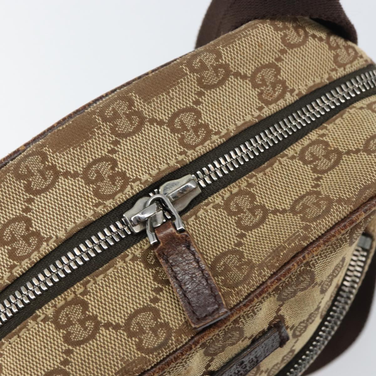 GUCCI GG Canvas Shoulder Bag Beige 03136 Auth 156837