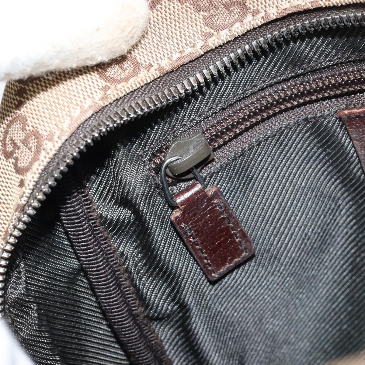 GUCCI GG Canvas Shoulder Bag Beige 03136 Auth 156837