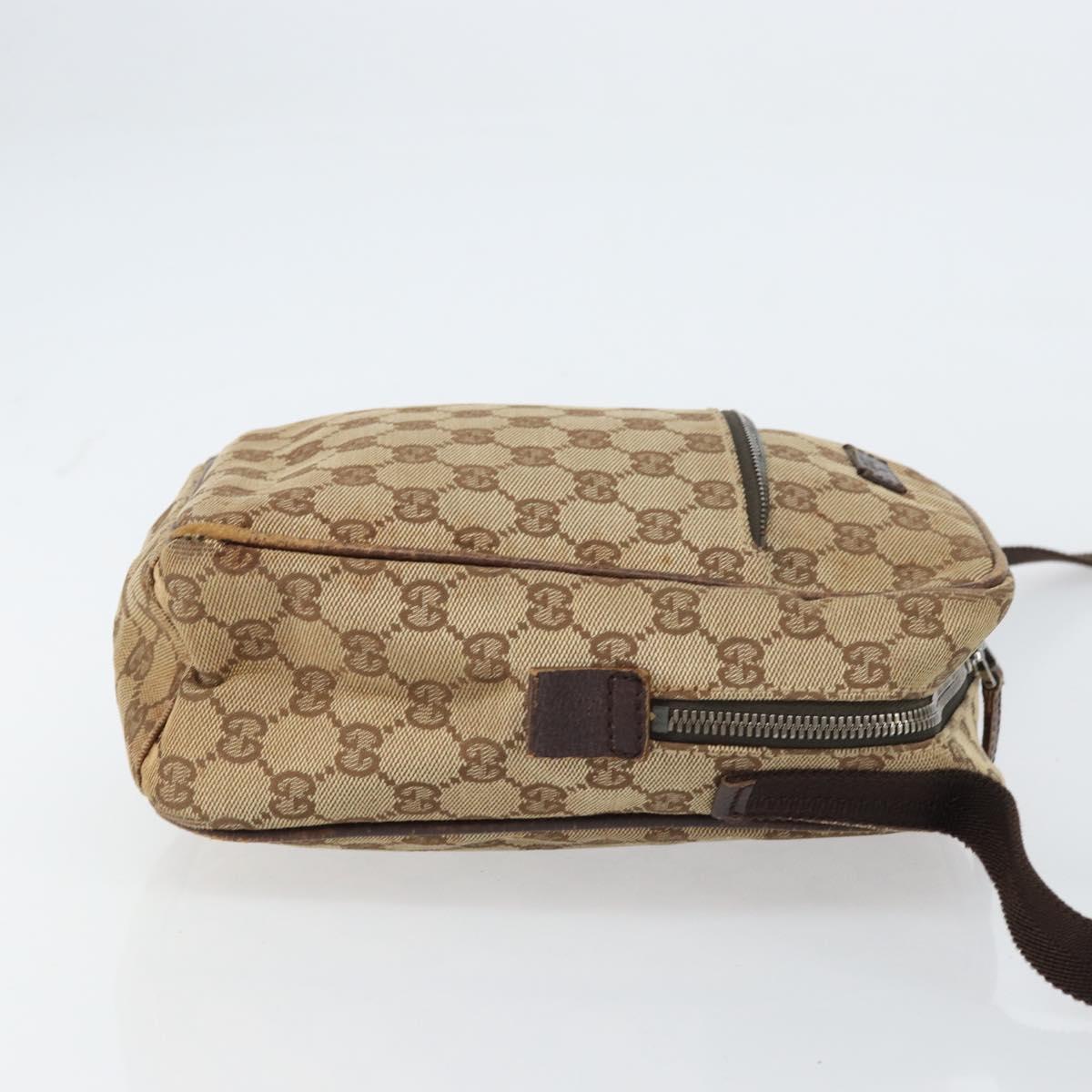 GUCCI GG Canvas Shoulder Bag Beige 03136 Auth 156837